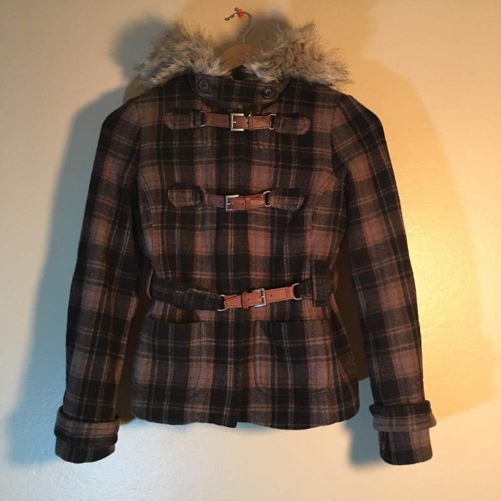 Juicy Couture Wool & Cashmere Pea Coat